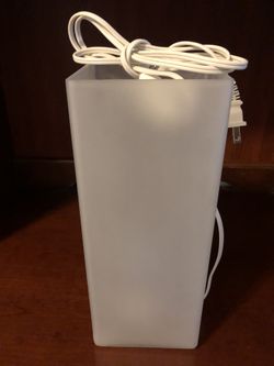 Glass lamp 13 3/4” high