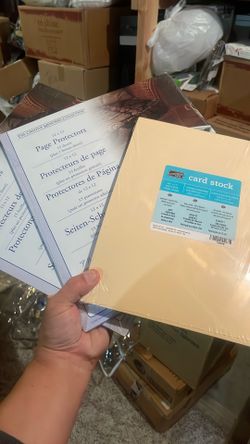 Page Protectors & Card Stock