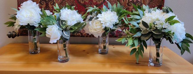 Four Large Wedding Bouquets