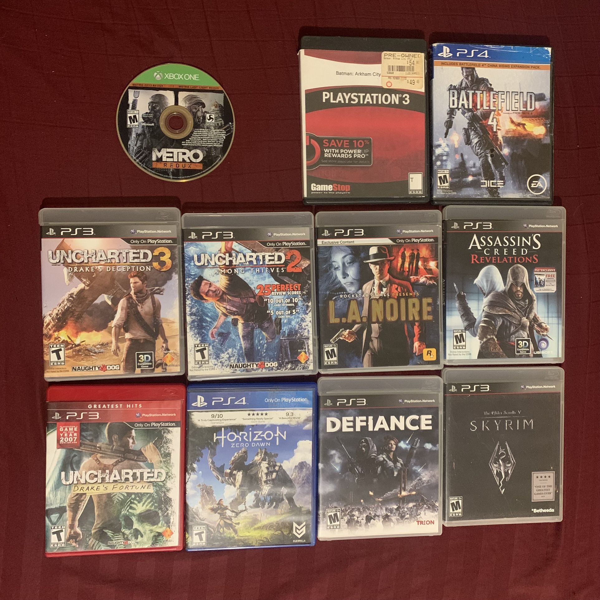 PlayStation 3 4 Xbox One Games