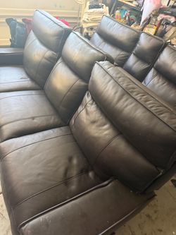 Leather couches