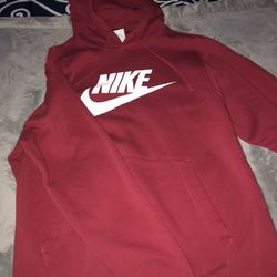 Red Nike Pullover Hoodie