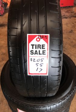 205/55/17 BRIDGESTONE DUELER $180.00