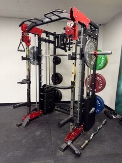 Smith Machine , Squat Rack , Bench Press , Leg Press , Pulley System Machine For Your Weights 
