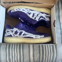 Air Force 1 Purple Skelton Size 9.5