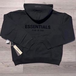 🔥 FEAR OF GOD ESSENTIALS HOODIE – DARK OATMEAL – SIZE XL (NEW)