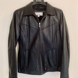 Ladies Wilsons Leather Black Jacket