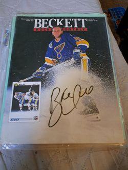 VINTAGE HOCKY MONTHLY SIGNED BREH HULL