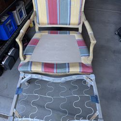 Free Oversized French Provincial Oak Chair For Restoration