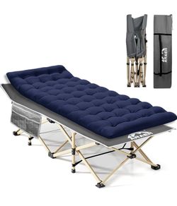 Camping Cot, 450LBS(Max Load), Portable Folding Outdoor Bed with Carry Bag for Adults Kids, Heavy Duty Cot for Traveling Gear Supplier, Office Nap, Be