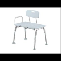 Transfer Bench With Back, For Senior 