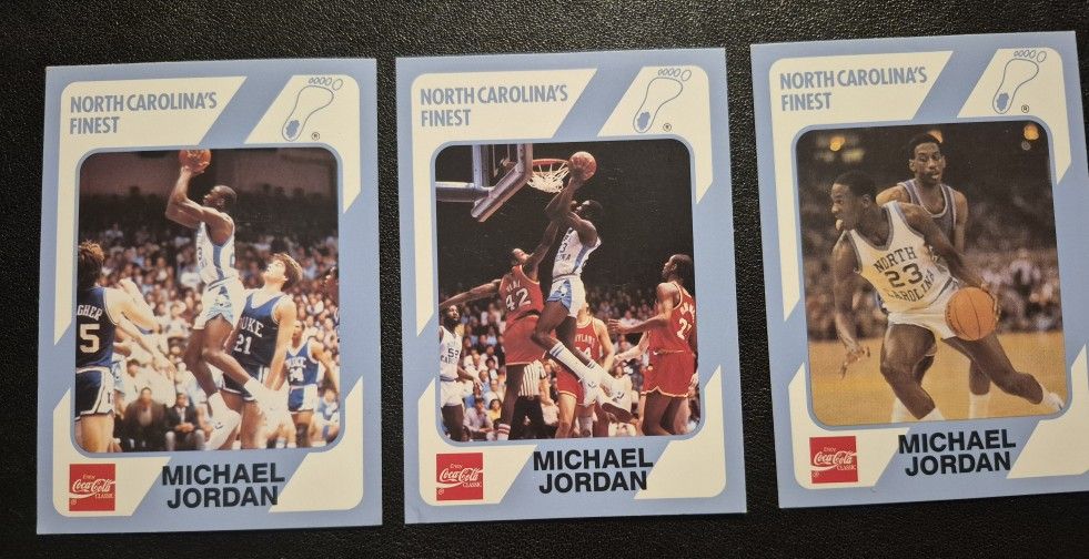 1989-90 Collegiate Rare North Carolinas Finest #13 #17#18 Cards