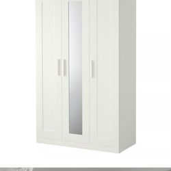 IKEA BRIMNES White Wardrobe Armoire Storage Cabinet 
