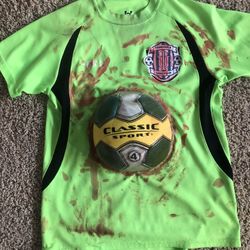 Soccer zombie Player Halloween Costume Youth Large