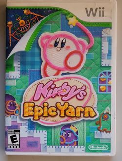 Kirby's Epic Yarn Nintendo Wii Complete In Box with Manual