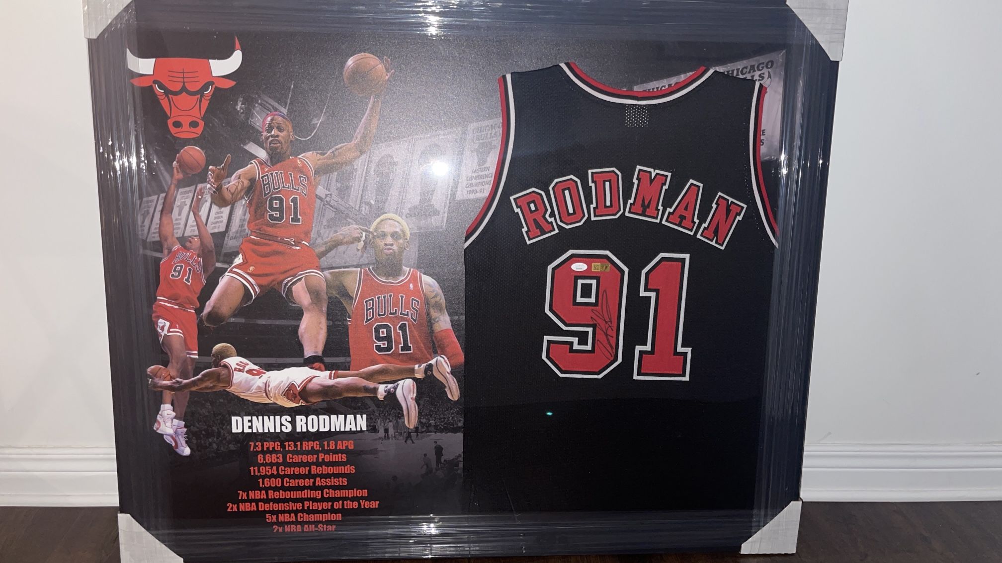 Dennis Rodman Autographed Chicago Bulls Jersey