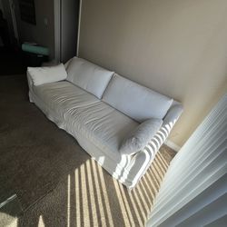 IKEA white cream sofa couch