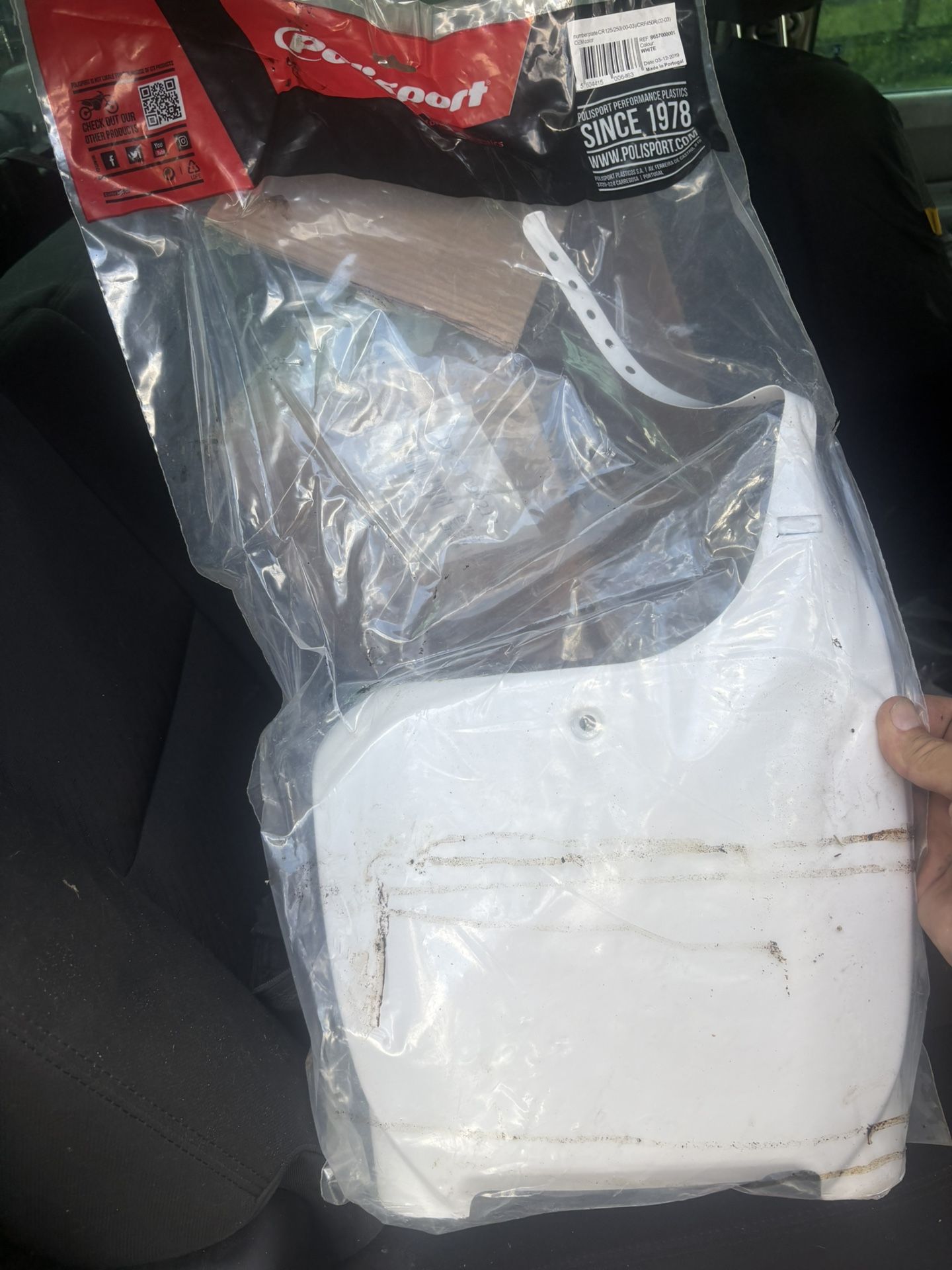 Honda Cr Or Crf Number Plate And Billet Twist Throttle 