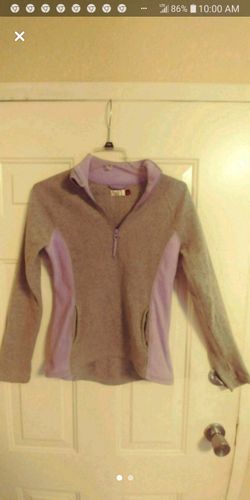 Light fleece pullover jacket size small