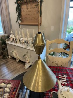 Midcentury Retractible Cone Hanging Lamp