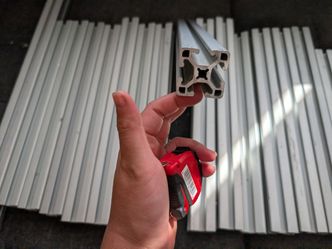 1515 80/20 aluminum extrusions and connections
