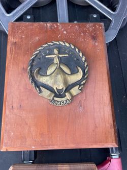 USS Sea Devil Submarine SSN 664 Brass Plaque
