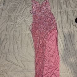 Pink sequined Dress