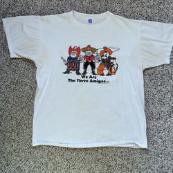 Russel athletic white and red vintage 90s Oklahoma mascot t-shirt