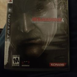 Metal Gear Solid 4 For Ps3