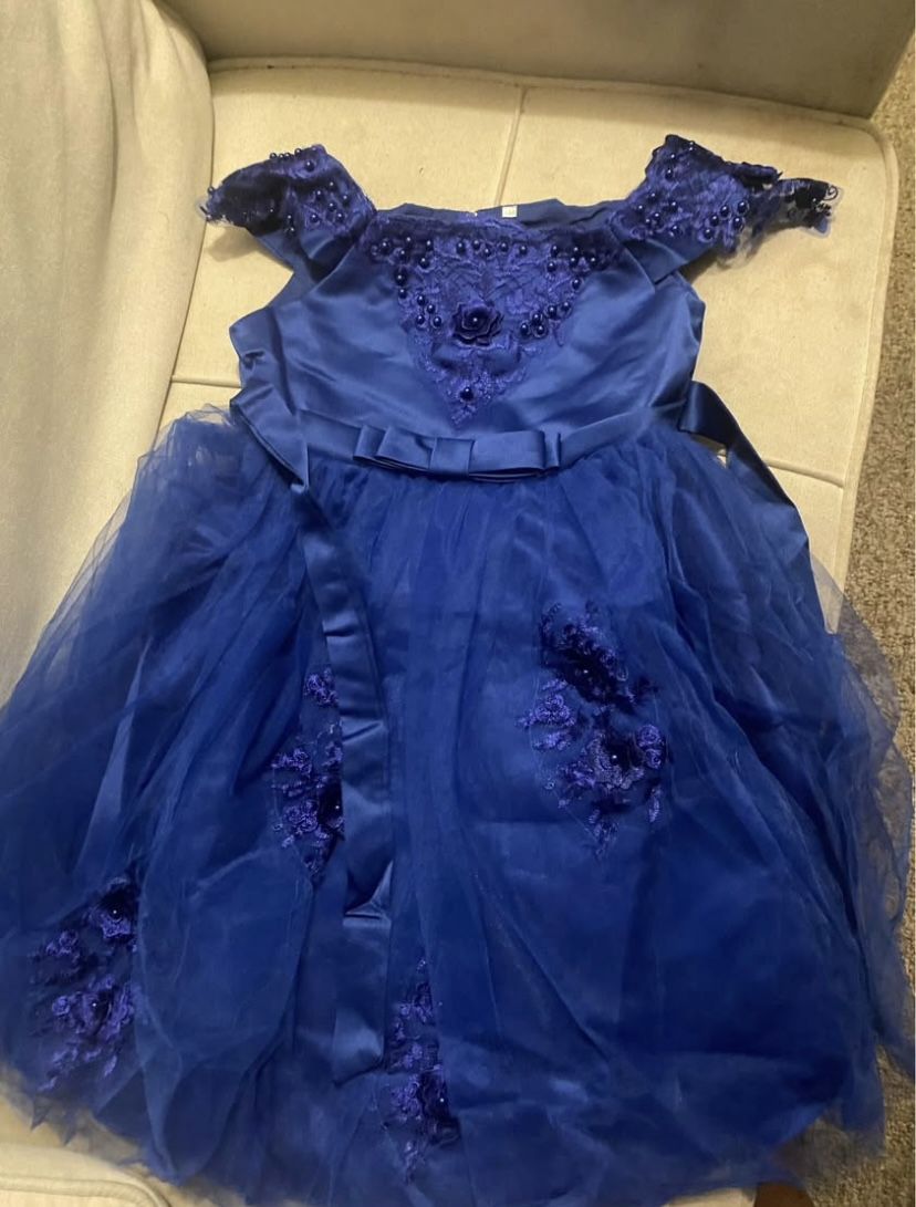 Blue Dress 9yr - 10yr Old