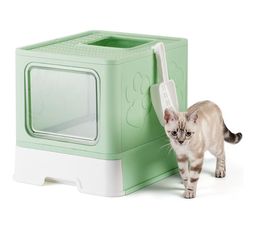 Qualasision Enclosed Cat Litter Box