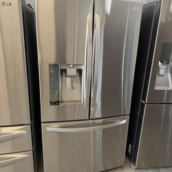 36” LG REFRIGERATOR FRIDGE NEVERA HELADERA GOOD CONDITION WORKING CLEAN DELIVERY FREE WARRANTY 4 MONTHS 