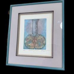 Lithograph titled Metamorphosis signed by the artist Denzler 10x12