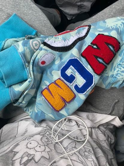 Light Blue Bape Hoodie