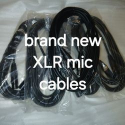 $25 Each, Brand New 20 Ft. XLR Mic Cables 
