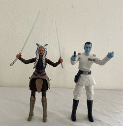 Star Wars The Black Series Rebels Ahsoka Tano & Admiral Thrawn 6" Action Figures