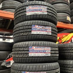 235/40/18 American (4) New Tires All 4 Installed And Balanced Included 