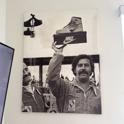 Pablo Escobar x Nike Air Jordan Canvas Wall Art