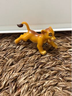 Vintage 90s Disney The Lion King Young Simba Running PVC Figure / Toy