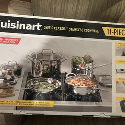 Cuisinart Chef's Classic Stainless Steel 11 Piece$150obo