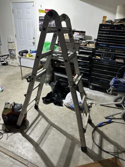 Multi Position Adjustable Height Ladder