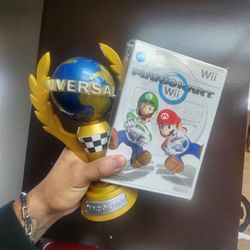 Mario Kart Wii & Universal trophy Bundle