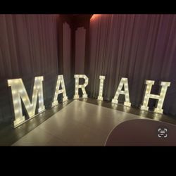 Light Up Marquee Letters & Numbers 