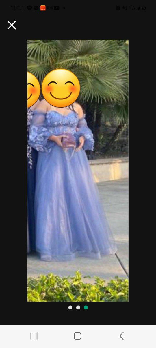 Light Blue Prom Dress Size 12