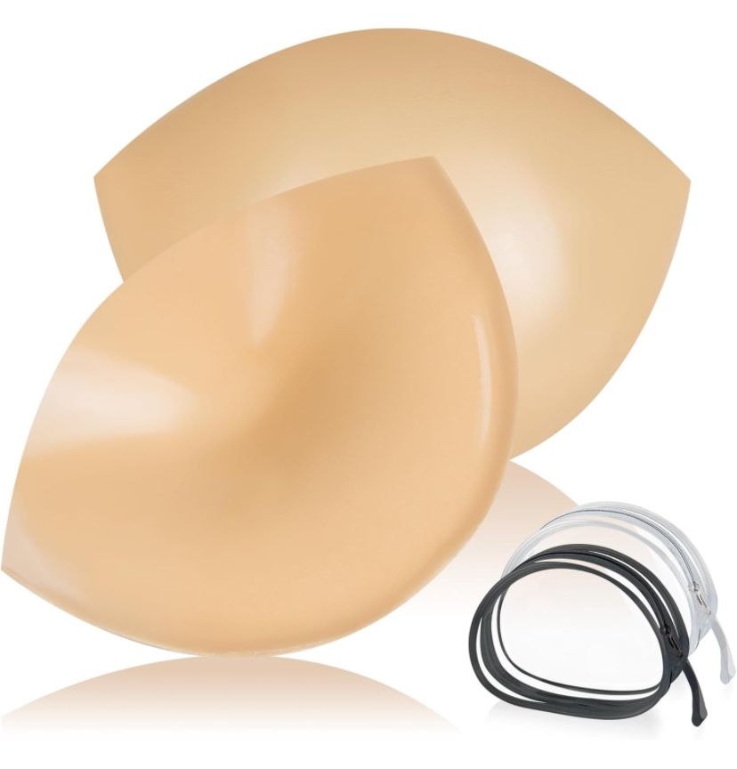 Double-Sided Sticky Bra Inserts, Invisible Lift Self Adhesive Boob Pads Push up Breast Pads Reusable Washable