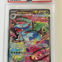 2025 POKEMON MEG EN-MEGA EVOLUTION 177 MEGA VENUSAUR EX SPECIAL ILLUSTRATION RARE - PSA 10