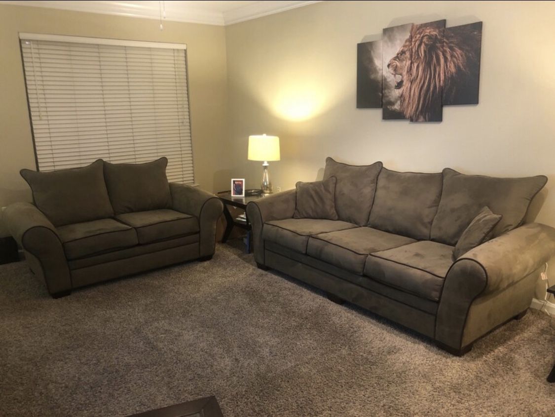 American Signature Couch and Love Seat