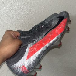 NIKE MERCURIAL VAPOR 13 PRO FG METALLIC BOMBER GREY MEN’S SIZE 8.5