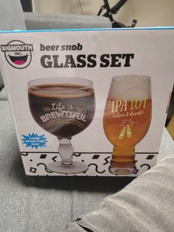 BigMouth Inc. Beer Snob Glass Set