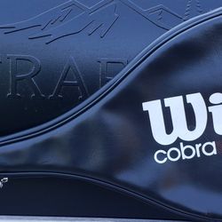 VINTAGE  WILSON COBRA PWS MIDSIZE TENNIS RACKET  WITH  COVER